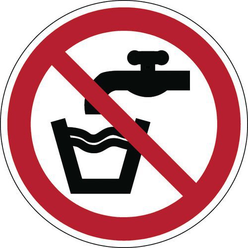 Panneau:eau Non Potable 200 Mm