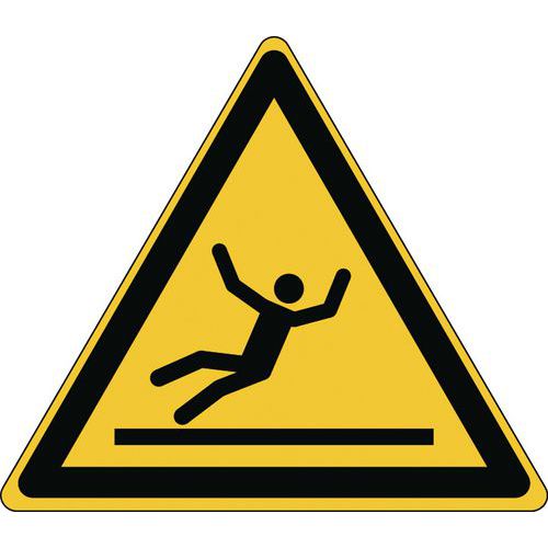 Brady - Panneau Danger Surface Glissante - Polypropylène Rigide 87x100mm - ISO 7010