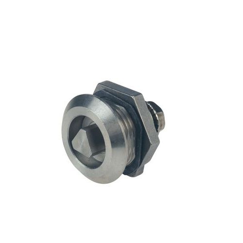 Emka - Loquet 1/4 tour Zamak Triangle 8mm IP65 - 18mm corps - 3 ans garantie
