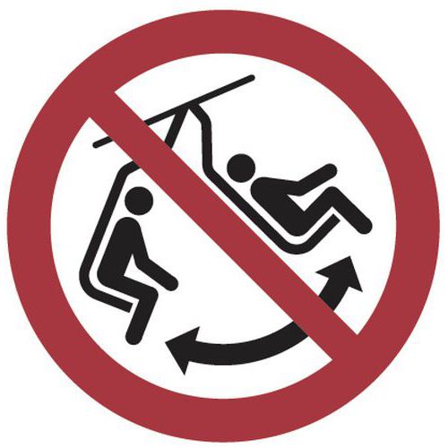 Panneau 20 X 20 Cm (ne Pas Se Balancer Sur La Chaise)