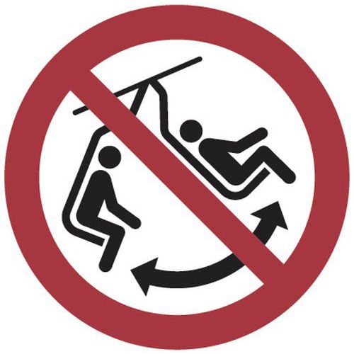 Panneau 35 X 35 Cm (ne Pas Se Balancer Sur La Chaise)