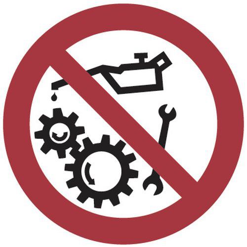 Panneau 35x35cm(ne Pas Travailler Sur Machine En Mouvement)