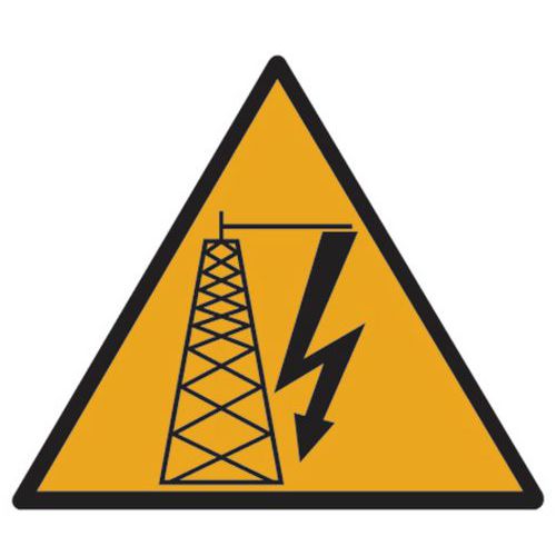 Panneau 12 X 12 Cm (haute Tension)