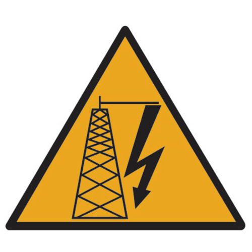 Panneau 20 X 20 Cm (haute Tension)