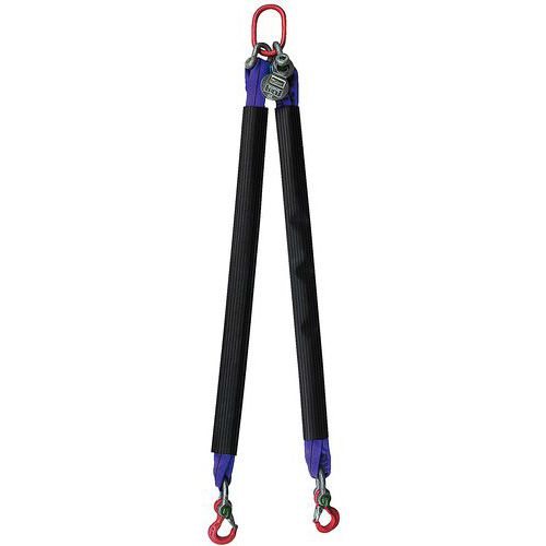 1er M Elingue Polyester 2 Brin Avec Crochet Li Nguet F=1.4t