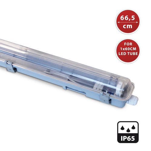 Plafonnier Extérieur Étanche Pour Tube Led 60 Cm Ip65