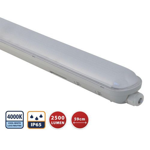 Réglette Étanche Ip65 Led Intégrées 150 Cm 6600lm