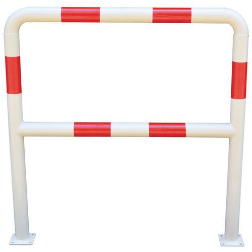 Barrière De Sécurité à Platine Ø 38 Mm L1m - Blanc/rouge