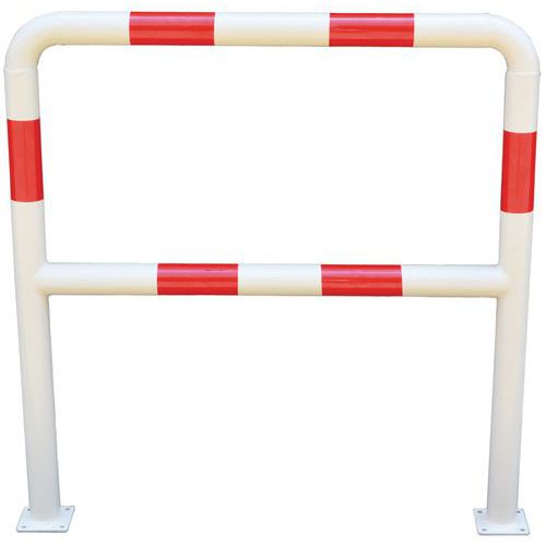 Barrière De Sécurité à Platine Ø 38 Mm L 1.5m - Blanc/rouge