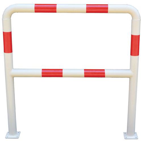 Barrière De Sécurité à Platine Ã˜ 38 Mm L 2m - Blanc/rouge