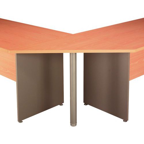 Plateau Angle 90dg Hêtre Gris Clair