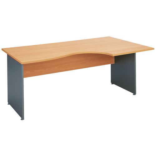 Basik Bureau Compact L160 Retour Droite H Etre / Alu