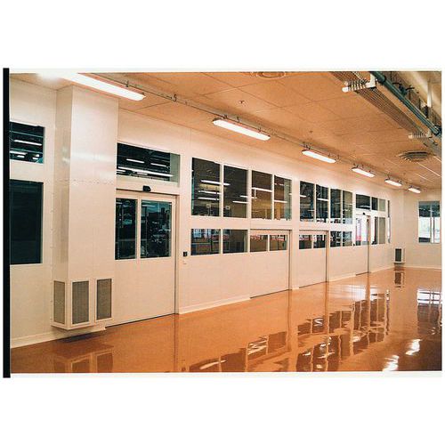Raccord sur mur existant Gris 2.75m RAL 7035 - Montage facile - Accessoire cloison double paroi