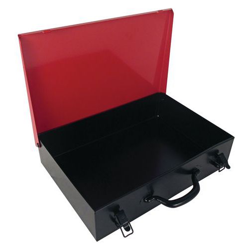 Coffret Metalq P90 Rouge Noir Pr Electroporta Tif 390x290x90