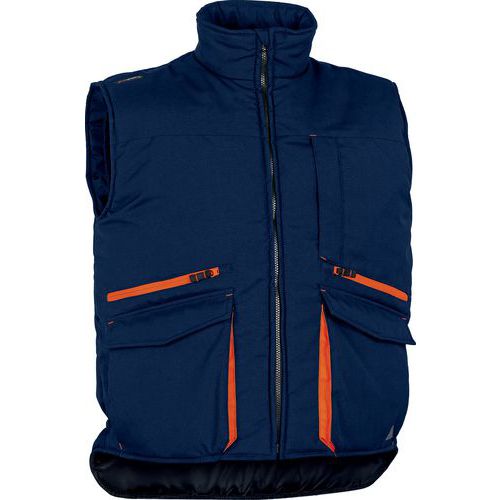 Gilet De Travail Multipoches Bleu Marine/orange S Sierra2