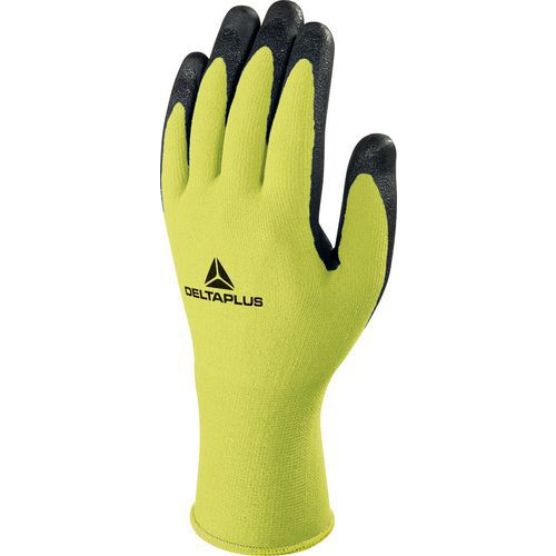 Gants De Manutention Tricot Polyamide/spandex Noir/jaune Fluo 07 Vv734
