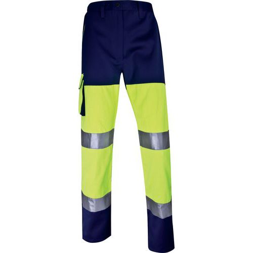 Pantalon De Travail Haute Visu. Marine/jaune Fluo 3xl Phpa2