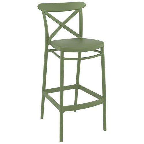Chaise Haute Cross Polypropylène - Vert Olive