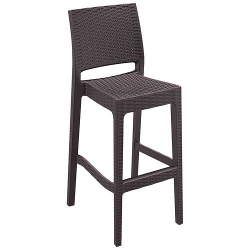 Chaise Haute Jamaica Résine - Chocolat