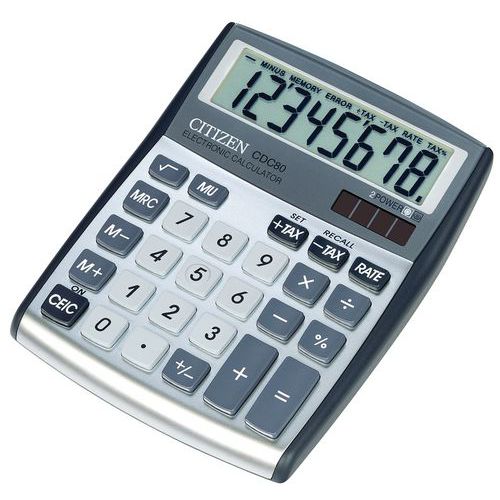 Calculatrice De Table Citizen Petit Format Cdc 80wb