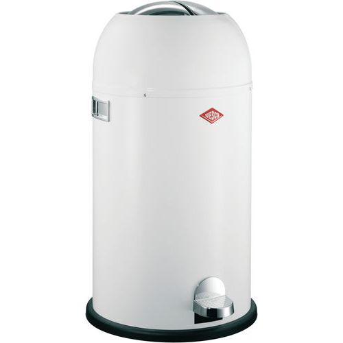 Poubelle Kickmaster Soft Blanche - Wesco