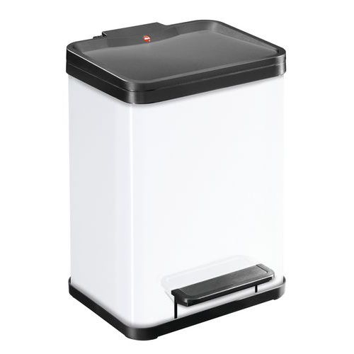 Poubelle Öko Duo Plus M 2 X 9 L Blanche - Hailo