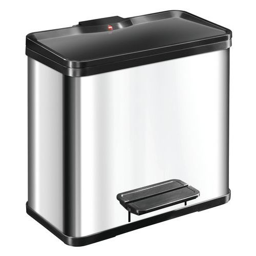 Poubelle Öko Trio Plus L 3 X 9 L Inox - Hailo