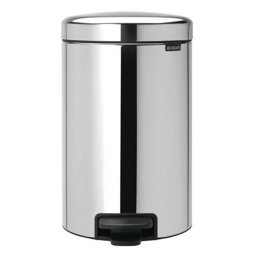 Brabantia 1 Poubelle à Pédale Newicon 12l Avec Liner Métal - Brabantia
