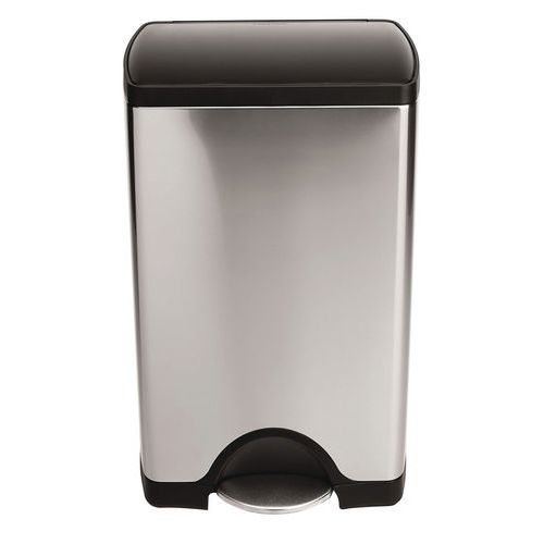 Poubelle à pédale rectangulaire Classic 38L avec couvercle_Simplehuman Poubelle à pédale rectangulaire Classic 38L avec couvercle_Simplehuman