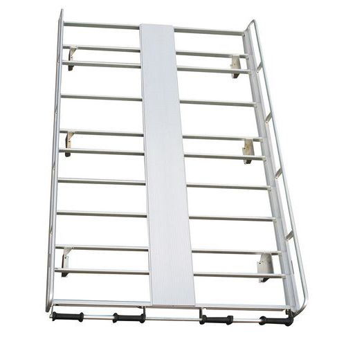Galerie De Toit Alu + Coupe Vent Et Rouleau Kangoo L2