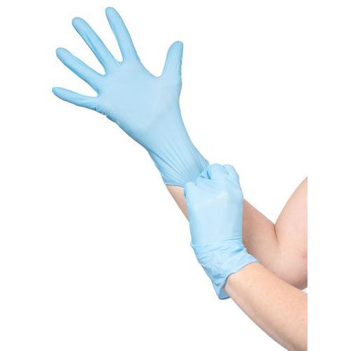 Medicom - Gants Nitrile SafeTouch Heavy Non Poudrés Bleu - Taille XL - 240mm - Usage Alimentaire - 50 Paires