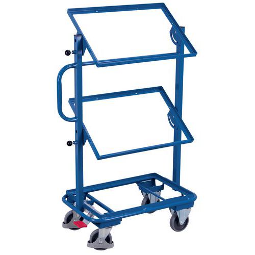 Chariot Acier L610 Pour Bacs - Cadres - 200kg - Variofit
