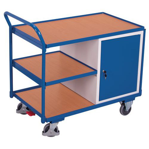 Chariot Plateaux Bois Bloc-coffre -985x590mm-250kg- Variofit