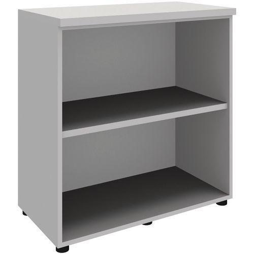 Bibliothèque Basse Aluminium - Open - Hauteur 89cm