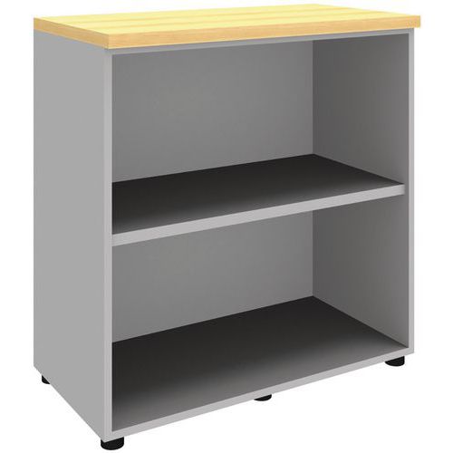 Bibliothèque Basse Aluminium - Open - Hauteur 89cm