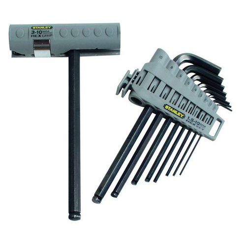 Stanley 1 Jeu De 9 Clés Mâles Hex Grip - Stanley