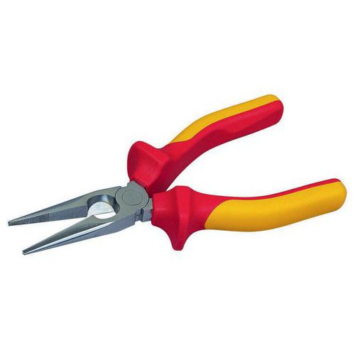 Stanley - Pince à becs 1/2 ronds longs 210mm isolée 1000V - Outillage spécialisé