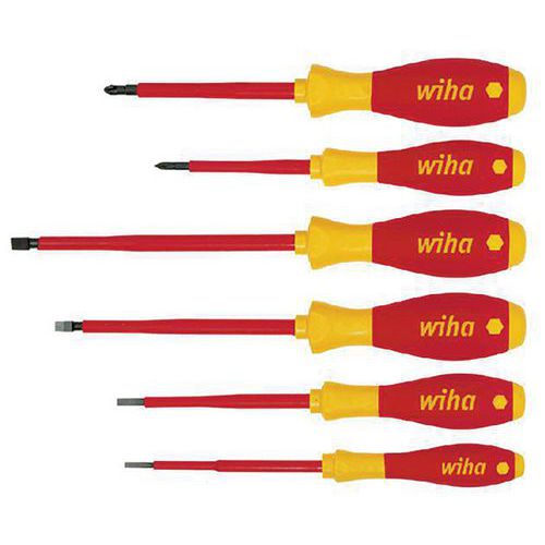 Jeu De 6 Tournevis Softfinish Electric Fente Et Phillips