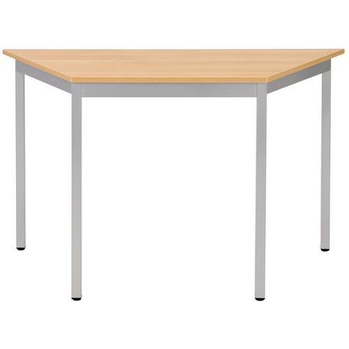 Table De Réunion Trapèze - Chêne Aluminium