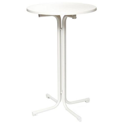 Mange-debout Pliable Berlin Ø 80 Cm Blanc