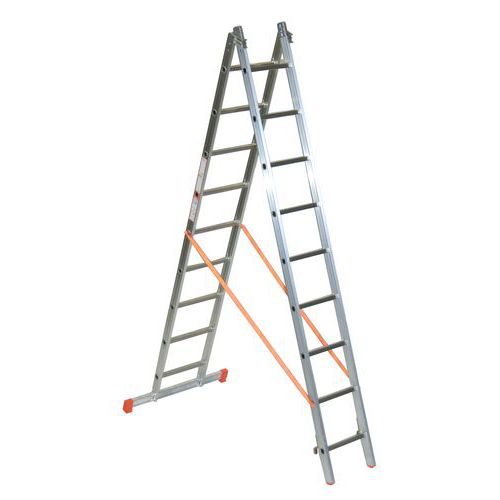 Echelle Autostable 2 Plans 3m Avec Barre Stabilisatrice