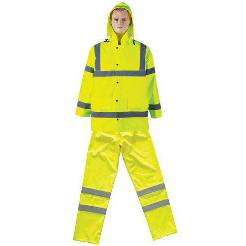 Ensemble De Pluie Hv Jaune Taille Xxl