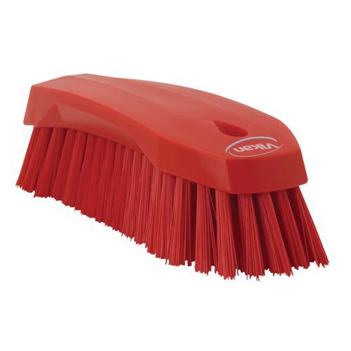Brosse à Main L 200 Mm Fibres Dures Rouge