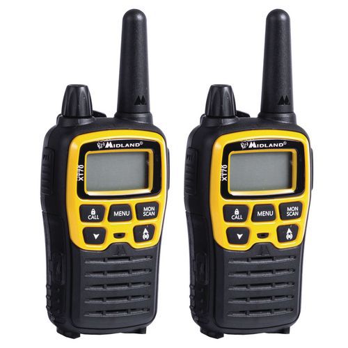 Talkie walkie - Midland - XT-70 Adventure - jaune Talkie walkie - Midland - XT-70 Adventure - jaune