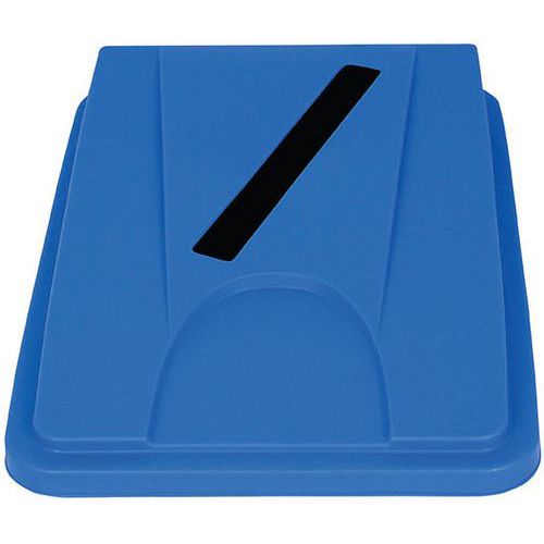 Couvercle Poubelle Pour Papier - Bleu