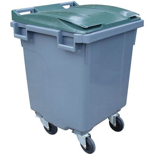 Conteneur 4 Roues 400l Couvercle Vert