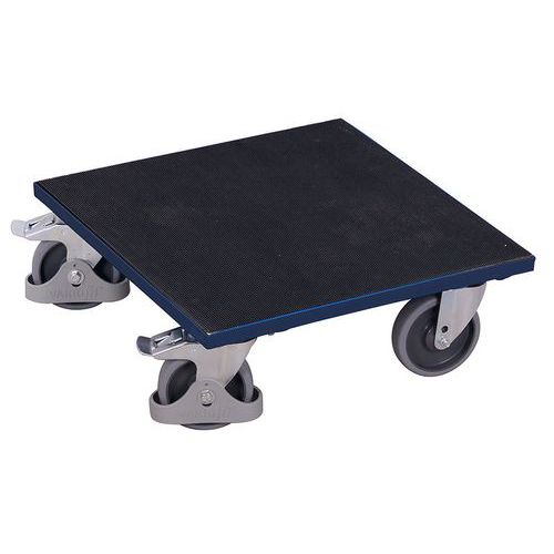 Plateau Roulant Bois - Finition Caoutchouc - Capacité 400kg