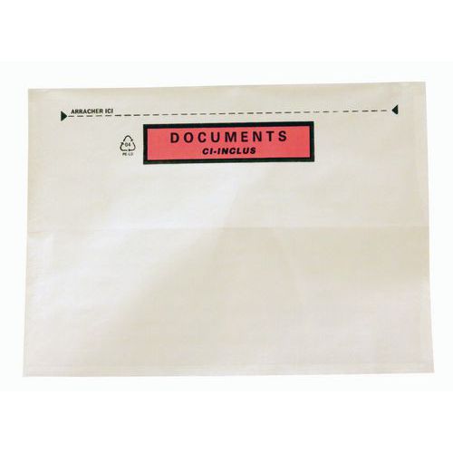 Pochette porte-documents Fast-List - Avec et sans impression - Polyéthylène supérieur Pochette porte-documents Fast-List - Avec et sans impression - Polyéthylène supérieur