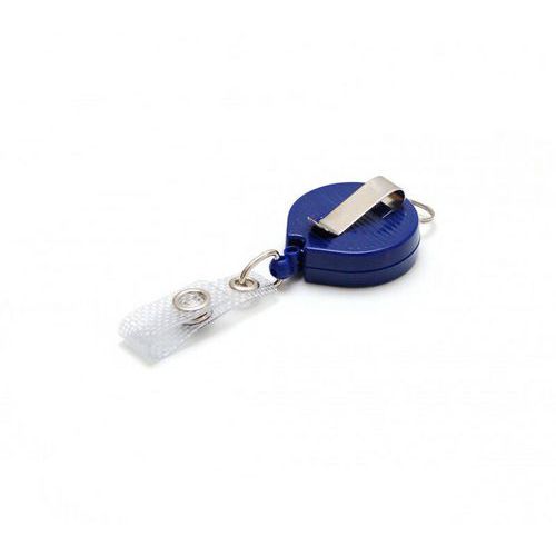 Zip Enrouleur Badge Plastique - Bleu