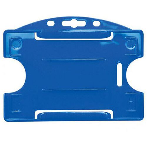 Porte-badge Pour 1 Carte - Horizontal - Bleu Roi
